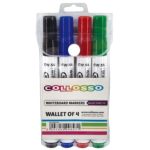 Collosso Whiteboard Markers - Wallet of 4's